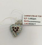 Load image into Gallery viewer, 3.90/GM GARNET / BLUE TOPAZ (1650)