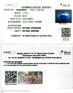 Load image into Gallery viewer, 2.70/CT Natural Blue Sapphire with Govt Lab Certificate (3441)