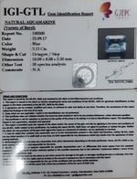 Load image into Gallery viewer, 3.13/CT Natural Aquamarine with Govt Lab Certificate-5661