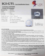 Load image into Gallery viewer, 3.40/CT Natural Blue Sapphire with Govt Lab Certificate-BLUSA9U