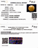 Load image into Gallery viewer, 11.25/CT Natural Ceylonese Pukhraj Stone with Govt Lab Certificate-4551
