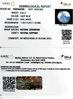 Load image into Gallery viewer, 6.63/CT Natural Blue Sapphire with Govt Lab Certificate (12210)