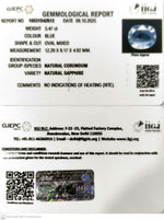 Load image into Gallery viewer, 5.47/CT Natural Blue Sapphire with Govt Lab Certificate (16650)