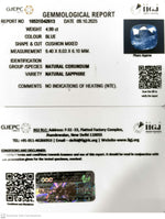 Load image into Gallery viewer, 4.99/CT Natural Blue Sapphire with Govt Lab Certificate (16650)