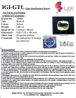 Load image into Gallery viewer, 2.85/CT Natural yellow sapphire with Govt Lab Certificate-YELSA9U