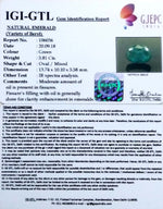 Load image into Gallery viewer, 5.81/CT Natural Panna Stone with Govt. Lab Certificate (16650)
