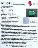 Load image into Gallery viewer, 9.41 Ratti Natural Panna Stone With Govt. Lab Certificate (2331)