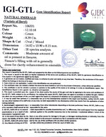 Load image into Gallery viewer, Natural ZAMBIAN Panna Stone With Govt. Lab Certificate (2331) - 8.39 CT.