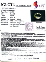 Load image into Gallery viewer, 6.10/CT Natural Yellow Sapphire With Govt Lab Certificate-56610