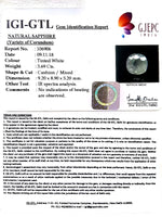 Load image into Gallery viewer, 4.09 Ratti Natural White Sapphire with Govt Lab Certificate - (4551)