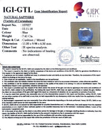 Load image into Gallery viewer, 7.41/CT Natural Blue Sapphire with Govt Lab Certificate-BLUSA9U