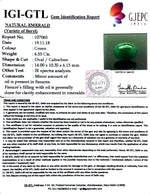 Load image into Gallery viewer, 7.28 Ratti Natural Panna Stone With Govt. Lab Certificate (3441)