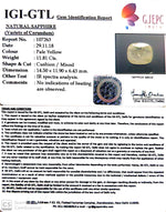 Load image into Gallery viewer, 13.12 Ratti Natural Yellow Sapphire with Govt Lab Certificate-(4551)