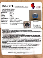 Load image into Gallery viewer, 8.33/CT Natural Blue Sapphire with Govt Lab Certificate-BLUSA9T