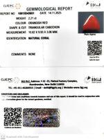 Load image into Gallery viewer, 2.21/CT Natural Red Coral With Govt. Lab Certificate-10815D43651