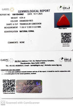 Load image into Gallery viewer, 4.04/CT Natural Red Coral With Govt. Lab Certificate-10815D43662