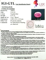 Load image into Gallery viewer, 7.02 Ratti Natural New Burma Ruby with Govt Lab Certificate-(3441)
