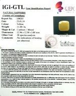 Load image into Gallery viewer, 12.87 Ratti Natural Yellow Sapphire with Govt Lab Certificate-(1221)