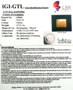 Load image into Gallery viewer, 14.68 Ratti Natural Yellow Sapphire with Govt Lab Certificate-(1221)