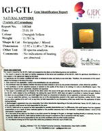 Load image into Gallery viewer, 13.09 Ratti Natural Yellow Sapphire with Govt Lab Certificate-(1221)