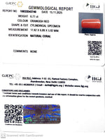 Load image into Gallery viewer, 6.77/CT Natural Red Coral With Govt. Lab Certificate-10833D43740