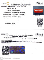 Load image into Gallery viewer, 6.52/CT Natural Red Coral With Govt. Lab Certificate-10833D43747