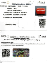 Load image into Gallery viewer, 7.50/CT Natural Red Coral With Govt. Lab Certificate-10877D43886