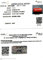 Load image into Gallery viewer, 7.61/CT Natural Red Coral With Govt. Lab Certificate-10877D43888
