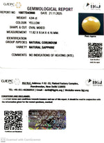 Load image into Gallery viewer, 5.62/CT Natural Yellow Sapphire With Govt Lab Certificate (2331)