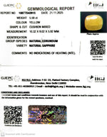 Load image into Gallery viewer, 5.59/CT Natural Yellow Sapphire With Govt Lab Certificate (2331)