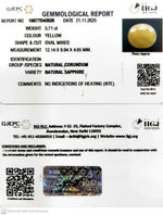 Load image into Gallery viewer, 5.71/CT Natural Yellow Sapphire With Govt Lab Certificate (2331)