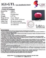 Load image into Gallery viewer, 6.97/CT Natural Ruby Stone with Govt. Lab Certificate-108825