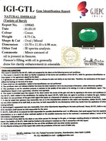 Load image into Gallery viewer, 9.72 Ratti Natural Panna Stone With Govt. Lab Certificate (3441)