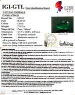 Load image into Gallery viewer, 8.10 Ratti Natural Panna Stone With Govt. Lab Certificate (23310)