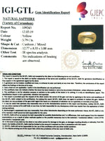 Load image into Gallery viewer, 5.79/CT Natural Yellow Sapphire With Govt Lab Certificate-YELSA9U
