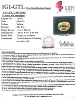 Load image into Gallery viewer, 5.84/CT Natural Yellow Sapphire With Govt Lab Certificate-67710
