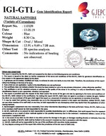 Load image into Gallery viewer, 8.30/CT Natural Blue Sapphire with Govt Lab Certificate-BLUSA9V