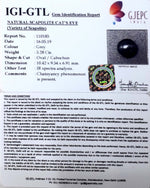 Load image into Gallery viewer, 5.28/CT Natural Scapolite Cat's Eye with Govt. Lab Certified-(1221)