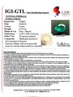 Load image into Gallery viewer, 4.66 Ratti Natural Panna Stone With Govt. Lab Certificate (34410)