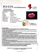 Load image into Gallery viewer, 3.98/CT Natural Mozambique Ruby with Govt. Lab Certificate-(RUBY9W)