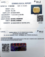 Load image into Gallery viewer, 3.76/CT Natural Ceylonese Pukhraj with Govt Lab Certificate-6771