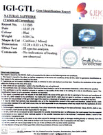 Load image into Gallery viewer, 6.50/CT Natural Blue Sapphire with Govt Lab Certificate-BLUSA9W