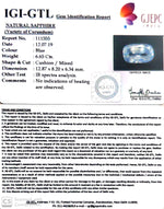 Load image into Gallery viewer, 6.65/CT Natural Blue Sapphire with Govt Lab Certificate-BLUSA9U
