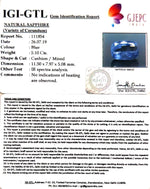 Load image into Gallery viewer, 5.10/CT Natural Blue Sapphire with Govt Lab Certificate-BLUSA9A