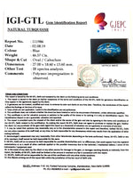 Load image into Gallery viewer, 51.74 Ratti Irani Turquoise With Govt. Lab Certificate-(1221)
