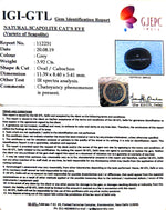 Load image into Gallery viewer, 4.38 Ratti Natural Scapolite Cat's Eye with Govt. Lab Certified-(1221)