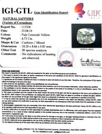 Load image into Gallery viewer, 4.72/CT Natural Yellow Sapphire with Govt Lab Certificate-YELSA9U