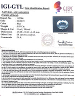 Load image into Gallery viewer, 5.03/CT Natural Aquamarine with Govt. Lab Certificate-5661