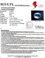 Load image into Gallery viewer, 7.15/CT Natural Blue Sapphire with Govt Lab Certificate-BLUSA9T