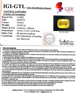 Load image into Gallery viewer, 10.60/CT Natural Yellow Sapphire with Govt Lab Certificate-16650
